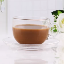 China China import glass coffee cup for sale glass coffee mugs with handle and coffee glass cups wholesale manufacturer