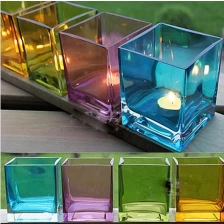China Farbige Glaskerzenhalter Hersteller, Klarglas Votiv-Kerzenhalter Lieferant Hersteller
