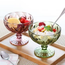 China Continental glass ice cream bowls dessert bowl wholesale manufacturer
