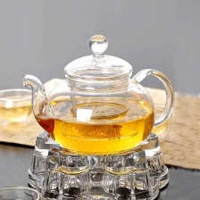 الصين الزجاج المقاوم للحرارة تصنيع مجموعة إبريق الشاي وتاجر الجملة الصانع