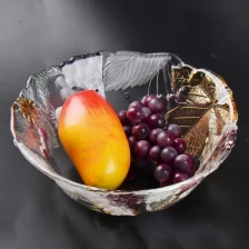 porcelana plato de cristal irregular, fruta tazón de vidrio fabricante y proveedor de la taza de cristal fabricante