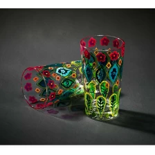 China Painted drinking glasses and painted glass cup wholesale painted glasses supplier manufacturer