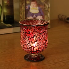 Cina Retro vetro candela ornamenti da giardino di candela titolari, antico candela fornitore titolare produttore
