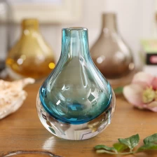 China Ronde glazen vazen ​​fabrikant geblazen glazen vazen, glazen vaas groothandel fabrikant