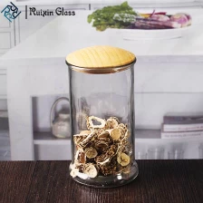 China Shenzhen glass jar suppliers sealable glass containers bamboo lid glass jars for storage manufacturer