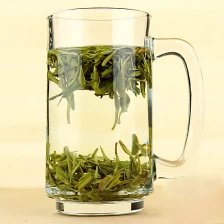 Chine résistance Tropical épaissi bière en verre tasses, arrondie transparente tasses à thé de gros fabricant