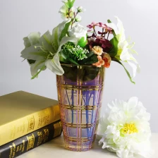 Çin Cam çiçek vazo ve cam vazo tedarikçileri galvanik Toptan vazolar üretici firma