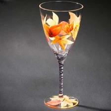 China Trabalhos de pintura mão taças de vinho fabricante fina fabricante