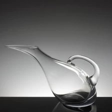 porcelana jarra de cristal China fabricante boca soplado forma única para el sostenedor del vino fabricante