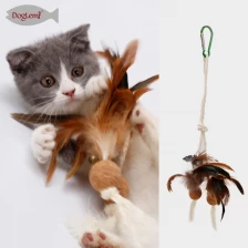 porcelana Cork juguetes para gatos sisal pluma fabricante