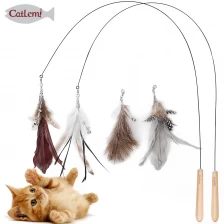 China Feather funny cat stick manufacturer