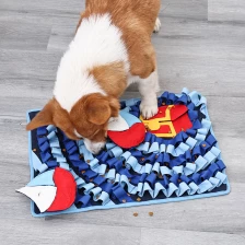 China Marine Treasure Design Snuffle Mat for Dogs Pets Sniffing Durable Interactive Food IQ Puzzle Toys Forage Mat Stuff for Smell Nosework Training Slow Eating Lick Feeding Games manufacturer