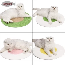 China Rundes handgemachtes Katzenkratzbrett aus Baumwolle Hersteller