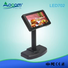 China (LED702) 7 inch flexibele VGA-poort LED-paalweergave met standaard fabrikant