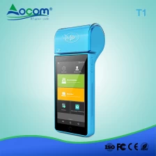 China (POS-T1) 5" Handheld Android7.0 POS Terminal with EMV and PCI certificates manufacturer