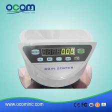 China CS900 coin counter sorter machine for Israel Colombia Mexico currency manufacturer