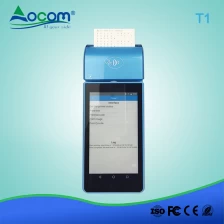 China Handheld Android POS Terminal with 58mm Thermal Printer manufacturer