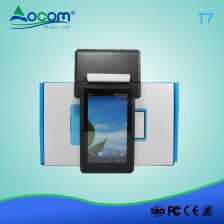 China Handheld Android Terminal with touch screen mobile por top-up pos device (POS-T7) manufacturer