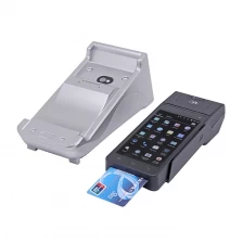 China Handheld android pos terminal with printer and charging base manufacturer