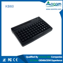China KB60 Programmable POS Keyboard USB/PS2 port with magnetic card reader manufacturer