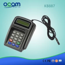 China Teclado magnético programável do teclado KB887 mini com o leitor de cartão magnético do leitor de cartão inteligente fabricante