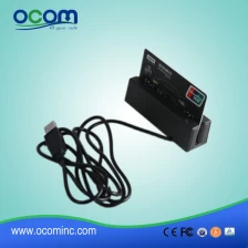 China Mini USB 3 Tracks Magnetic Stripe Credit Card Reader CR1300 manufacturer