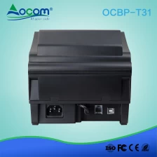 China OCBP -T31 Impressora de etiquetas de código de barras térmica direta de 3 polegadas com adaptador de alimentação incorporado fabricante