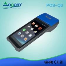 China POS Q6 Handheld Android-touchscreen Alles in één Pos fabrikant