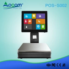 China POS-S002 All In One POS PC Barcode Label Printing Scale With Printer manufacturer