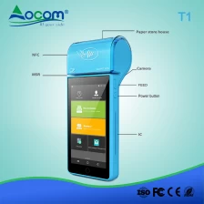 China POS-T1 5 '' Handheld All-in-One Android POS-terminal met printer fabrikant