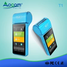China POS-T1 smart handheld lottery touch screen nfc 3g android pos terminal with printer manufacturer
