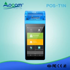 China POS-T1N Touchscreen draagbare 4g gprs nfc alles in één Android pos-terminal met printer fabrikant