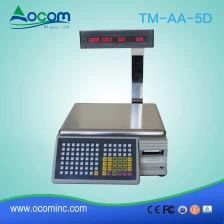 Chiny POS cash register scale for meat/fruit/fish with price printing producent