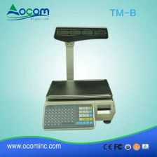 China TM-B 30kg elektronische schaal met labelprinter en Lan-Interface fabrikant