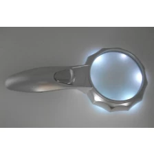 China 600555 Handhold Magnifier with 6pcs led light, LED Magnifier with Optical Lens manufacturer