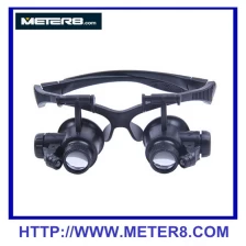 China 9892G  LED Double Eye Jeweler Watch Repair Magnifying Glasses Loupe Magnifier manufacturer