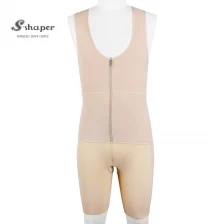 China Men's Compression Bodysuit with Zip Factory manufacturer