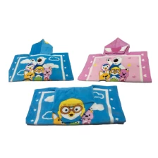 China 100% cotton scrape velour reactive printing children pouch for swimming manufacturer