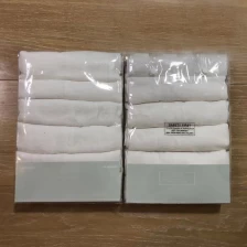 China China Manufacturers 100% Cotton Pure White Infant Muslin Burp Cloth Diaper manufacturer