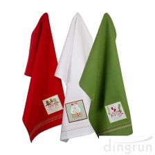 China Weihnachten Geschirrtuch Geschirrtücher Handtücher Dekorative übergroße perfekte Geschenk für Urlaub Hersteller