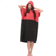 China Microfiber Customized Size and Logo Beach Changing Robe Surf Poncho Towel Custom Changing Towel manufacturer
