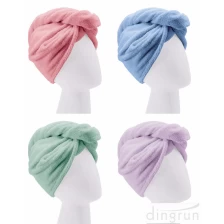 China Microfiber Hair Drying Towel Turban Towels Wrap manufacturer