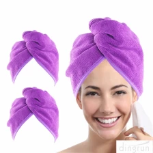 China Envoltório de toalha de cabelo de microfibra para mulheres fabricante