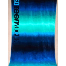 China Azul marinho Toalha de Praia, algodão veludo reativa impressão toalha de praia, fabricante