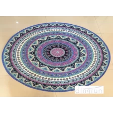 China Superior Quality,Soft Velour Reactive Printed Round Beach Towels With tassel manufacturer