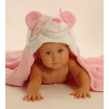 China animal shaped baby hooded towel manufacturer