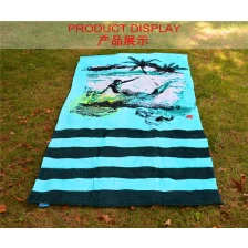 China alta qualidade toalha de praia listra alta qualidade saco de toalha de praia de grandes dimensões fabricante