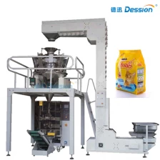 China Automatic  packing machine for coated peanut and puffed food with Quad Sealing Stand up Bag manufacturer