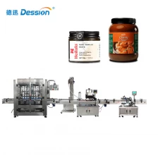 Chine China Automatic Plastic Glass Bottle Sauce Fruit Jam Honey Jar Paste Filling Capping Packing Machine Supplier fabricant