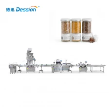 China Dession Automatic Spice Seasoning Weighing Jar Bottle Filling Sealing Machine Factory manufacturer
